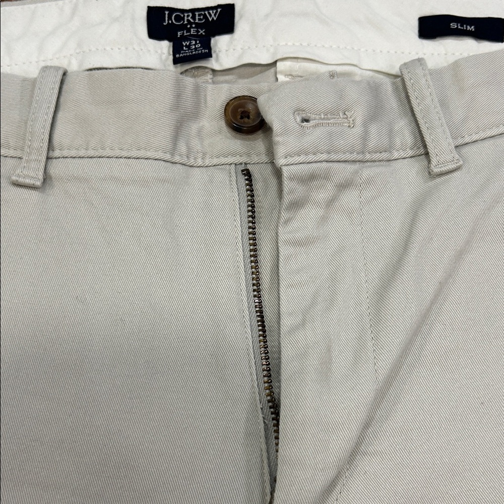 J. Crew Men's Slim Fit Chinos - Light Tan
